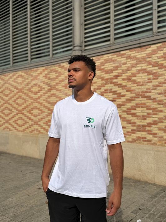 SNUZIA T-Shirt Signature Logo Tee – Classic White - Snuzia