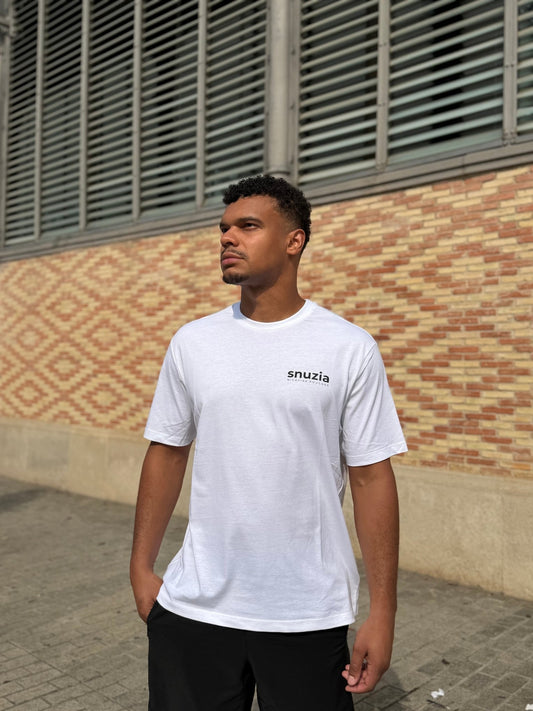 SNUZIA T-Shirt Upper Decky Statement Tee – Classic White - Snuzia