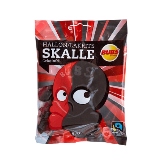 Hallon/Lakrits Skalle Gelatinfri Bubs.