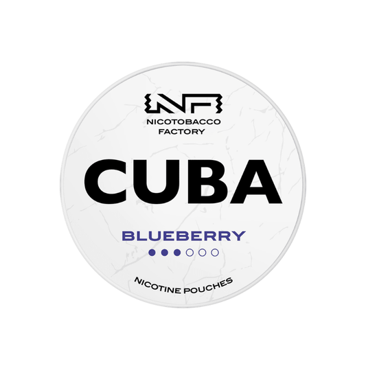 CUBA White Blueberry 16mg │ Nicotine Pouches - Snuzia