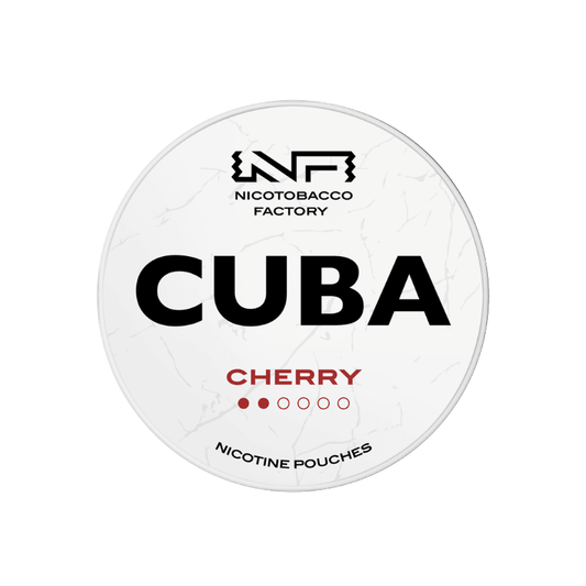 CUBA White Cherry 16mg │ Nicotine Pouches - Snuzia