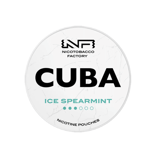 CUBA White Ice Spearmint 16mg │ Nicotine Pouches - Snuzia