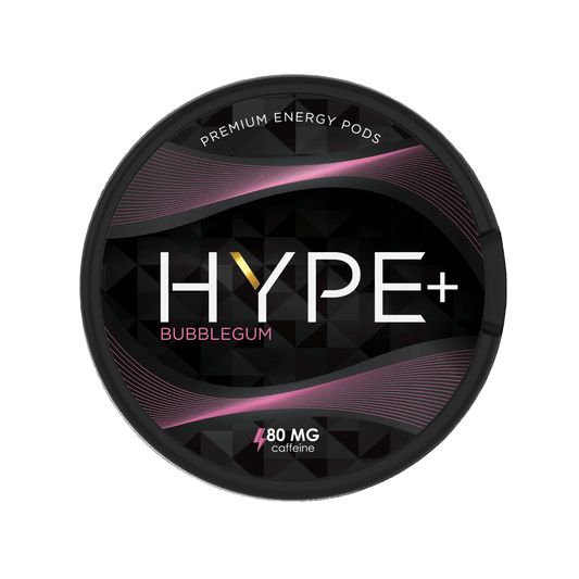 HYPE+ Bubblegum 80mg Caffeine Pouches - Snuzia