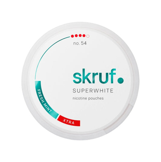 Skruf Super White Slim Fresh Stark - Snuzia